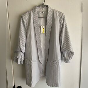 Texas true threads Blazer black and white stripe